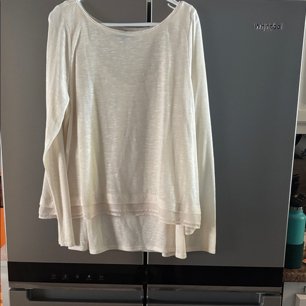 White House Black Market Elegant White Tunic